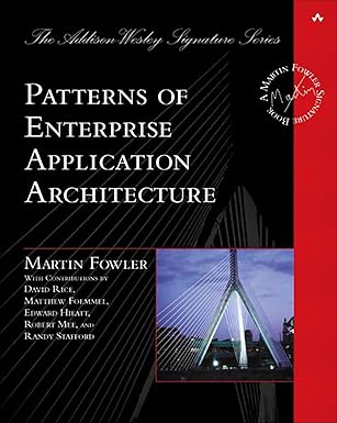 Couverture du livre Patterns of Enterprise Application Architecture de Martin Fowler