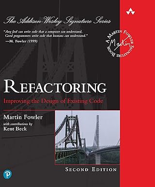 Couverture du livre Refactoring de Martin Fowler